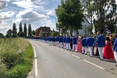 Marsch zu Schützenplatz in Berge